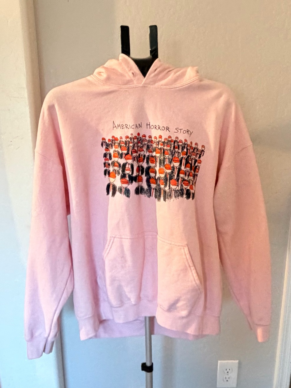 Gildan Pink "American Horror Story" Graphic Hoodie